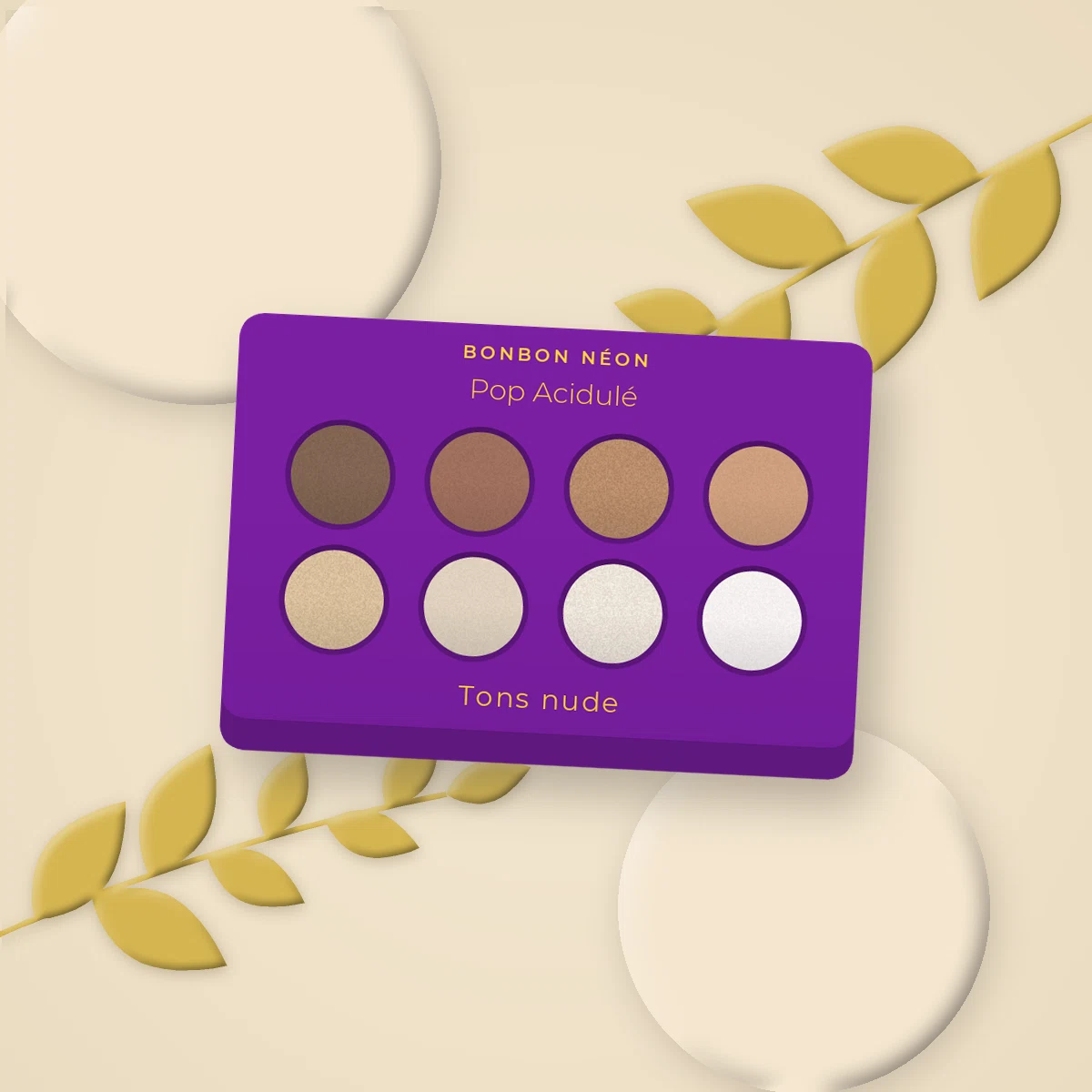 Palette yeux Pop Acidulé à l'huile d'argan – Bonbon Néon, photo d'ambiance