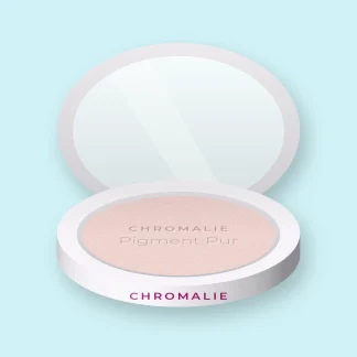Enlumineur Pigment Pur à l'huile de jojoba – Chromalie, boîtier 4,5 g, teinte Nacre rosée