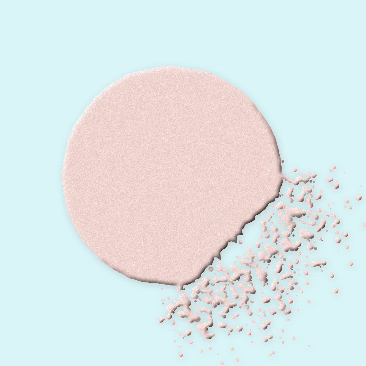 Enlumineur Pigment Pur à l'huile de jojoba – Chromalie, aperçu de la teinte Nacre rosée
