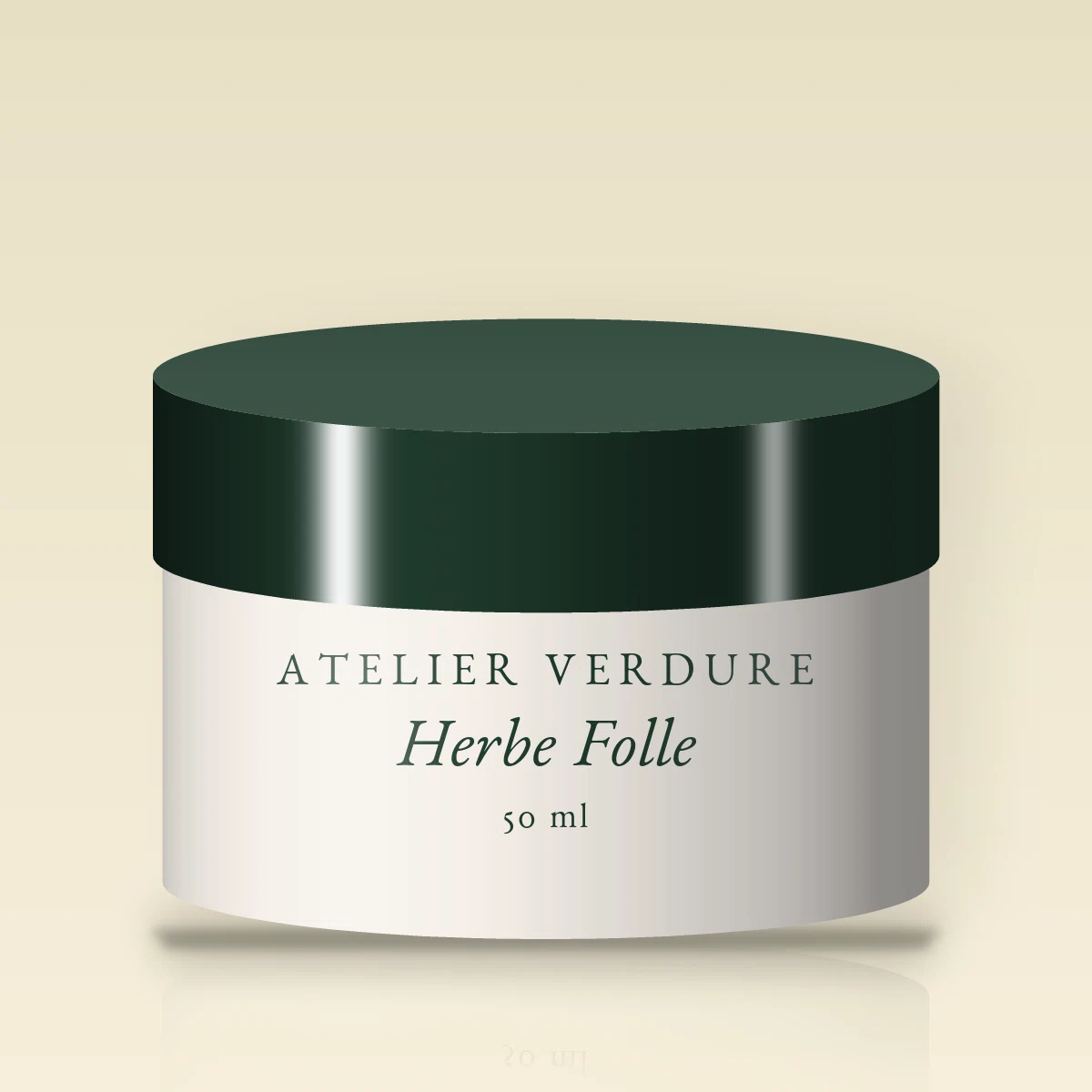 Herbe Folle crème hydratante perfectrice – Atelier Verdure, pot 50 ml