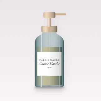 Galerie Blanche sérum réconfortant – Palais Nacré, flacon-pompe 15 ml