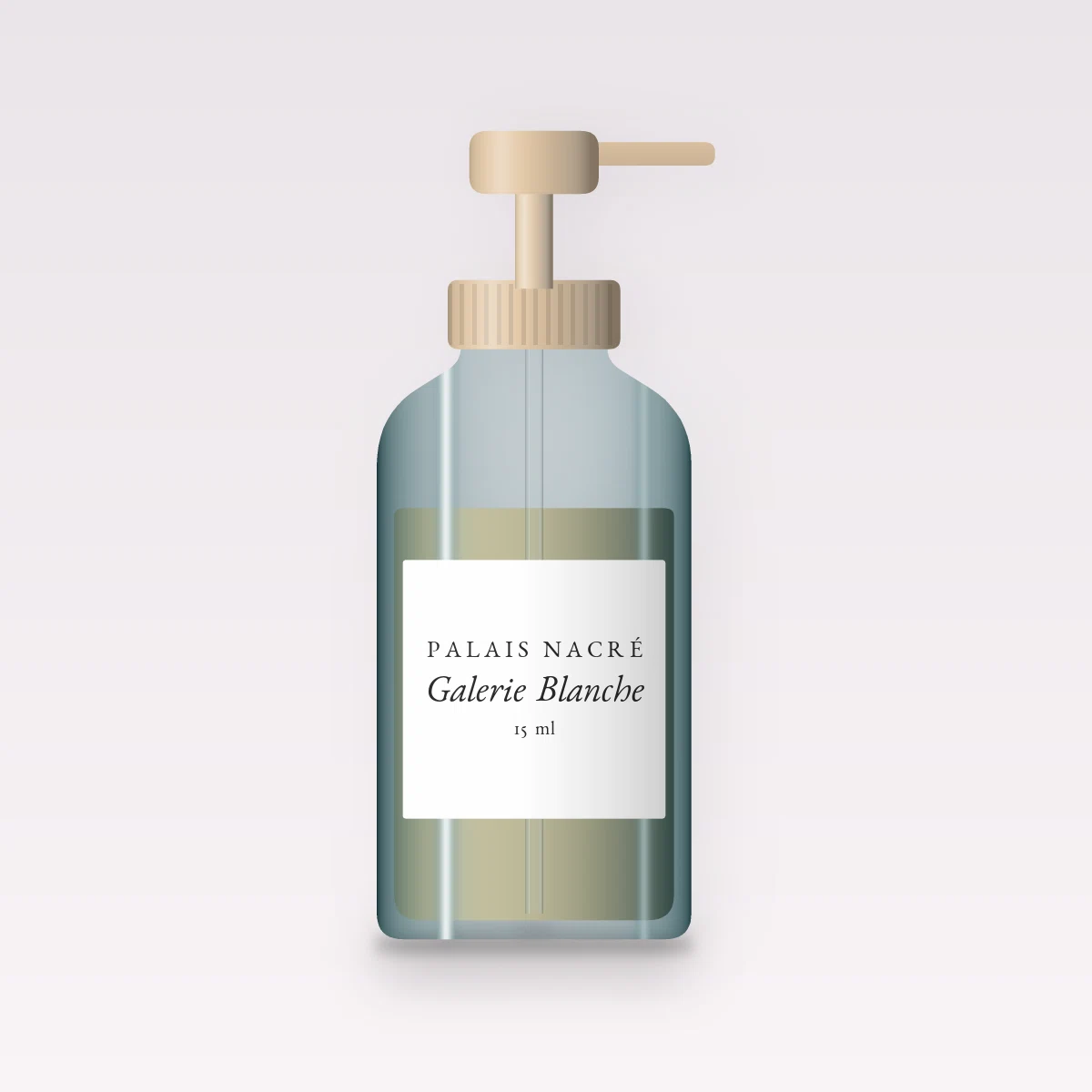 Galerie Blanche sérum réconfortant – Palais Nacré, flacon-pompe 15 ml