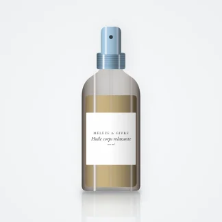 Huile corps relaxante au camélia – Mélèze & Givre, flacon spray 100 ml
