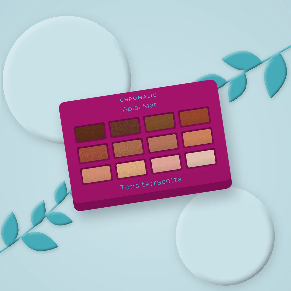 Palette yeux Aplat Mat à l'huile de raisin – Chromalie, photo d'ambiance