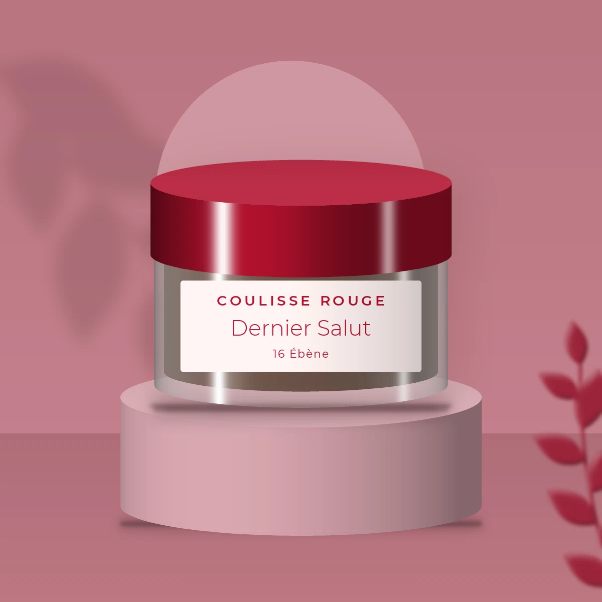 Poudre de finition Dernier Salut – Coulisse Rouge, photo d'ambiance