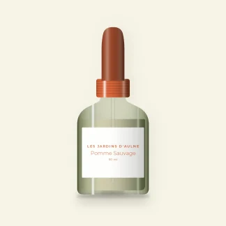 Sérum Pomme Sauvage à l'acide lactique – Les Jardins d'Aulne, flacon compte-gouttes 50 ml