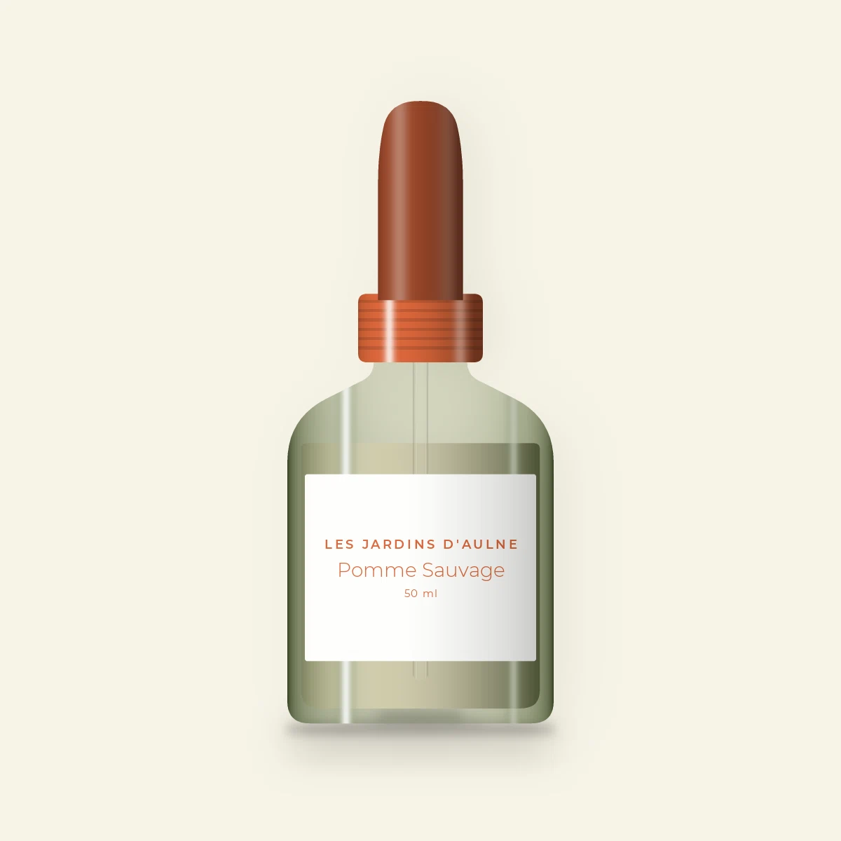 Sérum Pomme Sauvage à l'acide lactique – Les Jardins d'Aulne, flacon compte-gouttes 50 ml