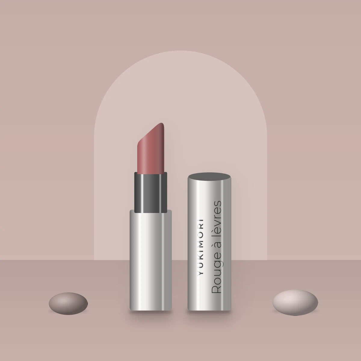 Rouge à lèvres sans effet desséchant à l'huile de camélia – Yukimori, photo d'ambiance