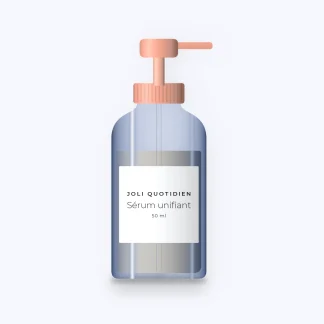 Sérum unifiant à l'acide glycolique – Joli Quotidien, flacon-pompe 50 ml
