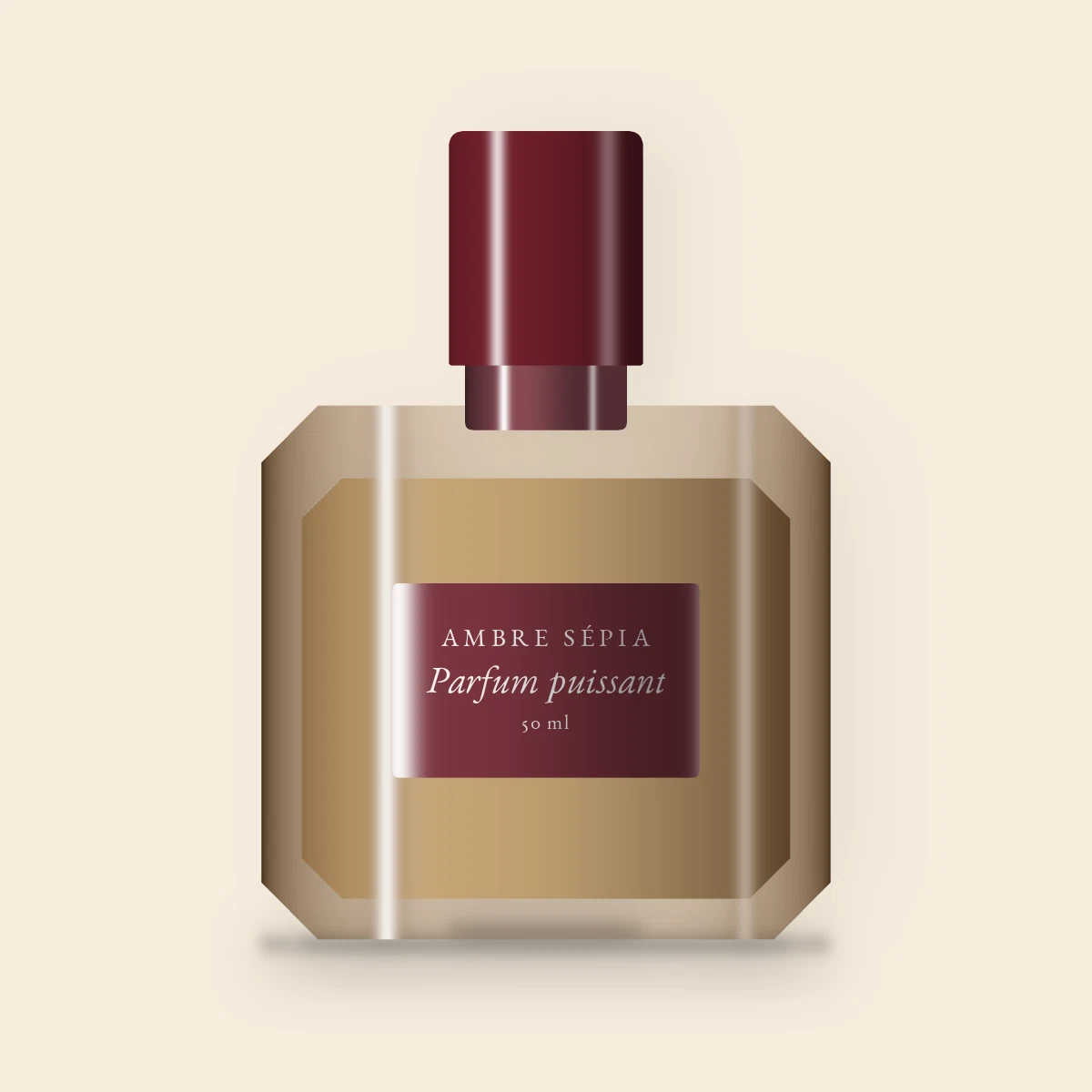 Parfum puissant à l'immortelle pour homme – Ambre Sépia, flacon 50 ml