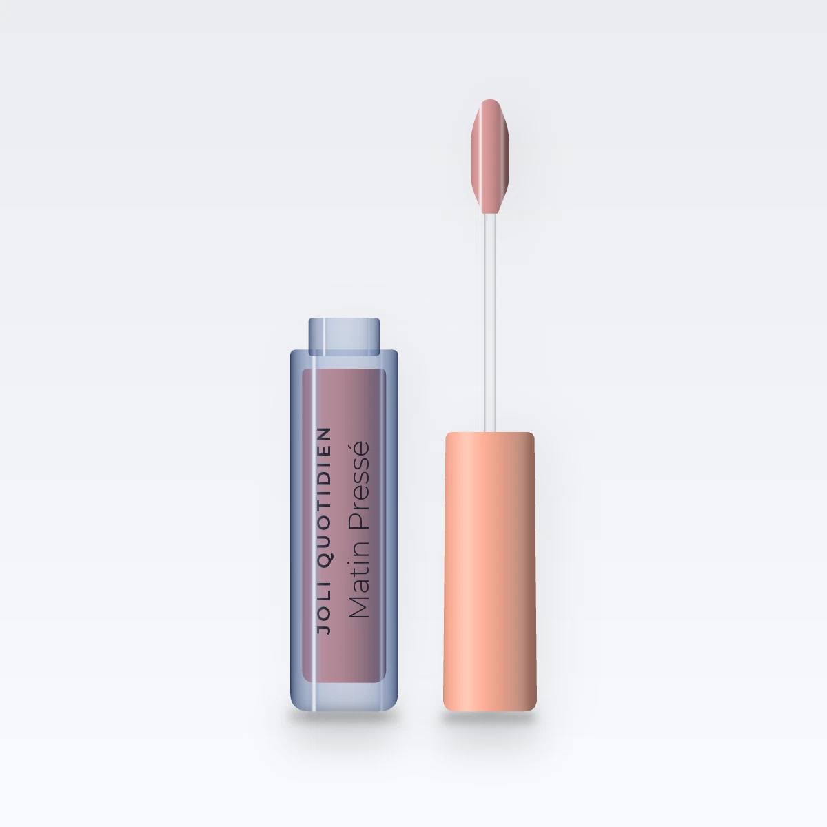 Gloss enveloppant Matin Pressé – Joli Quotidien, flacon applicateur 8 ml, teinte 03 Rose nude