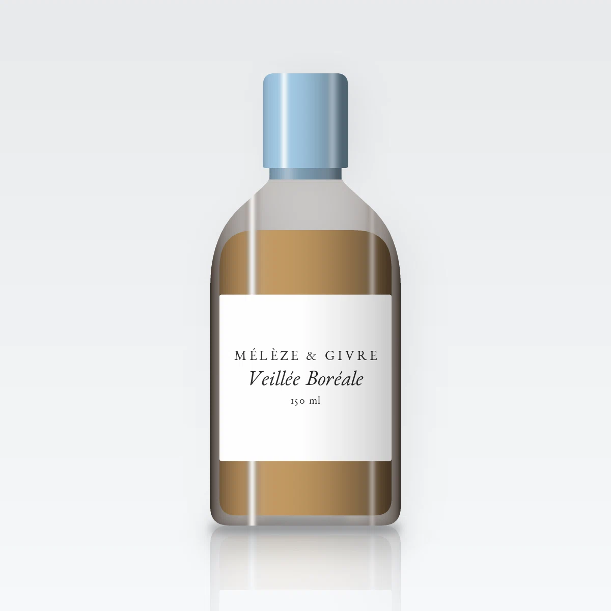 Huile corps Veillée Boréale légère – Mélèze & Givre, flacon 150 ml