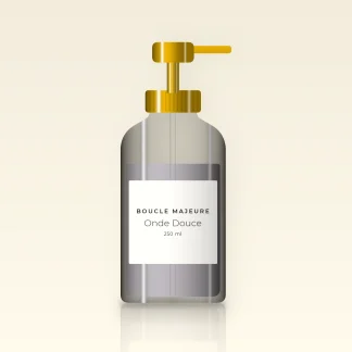 Crème coiffante Onde Douce aux protéines de quinoa – Boucle Majeure, flacon-pompe 250 ml