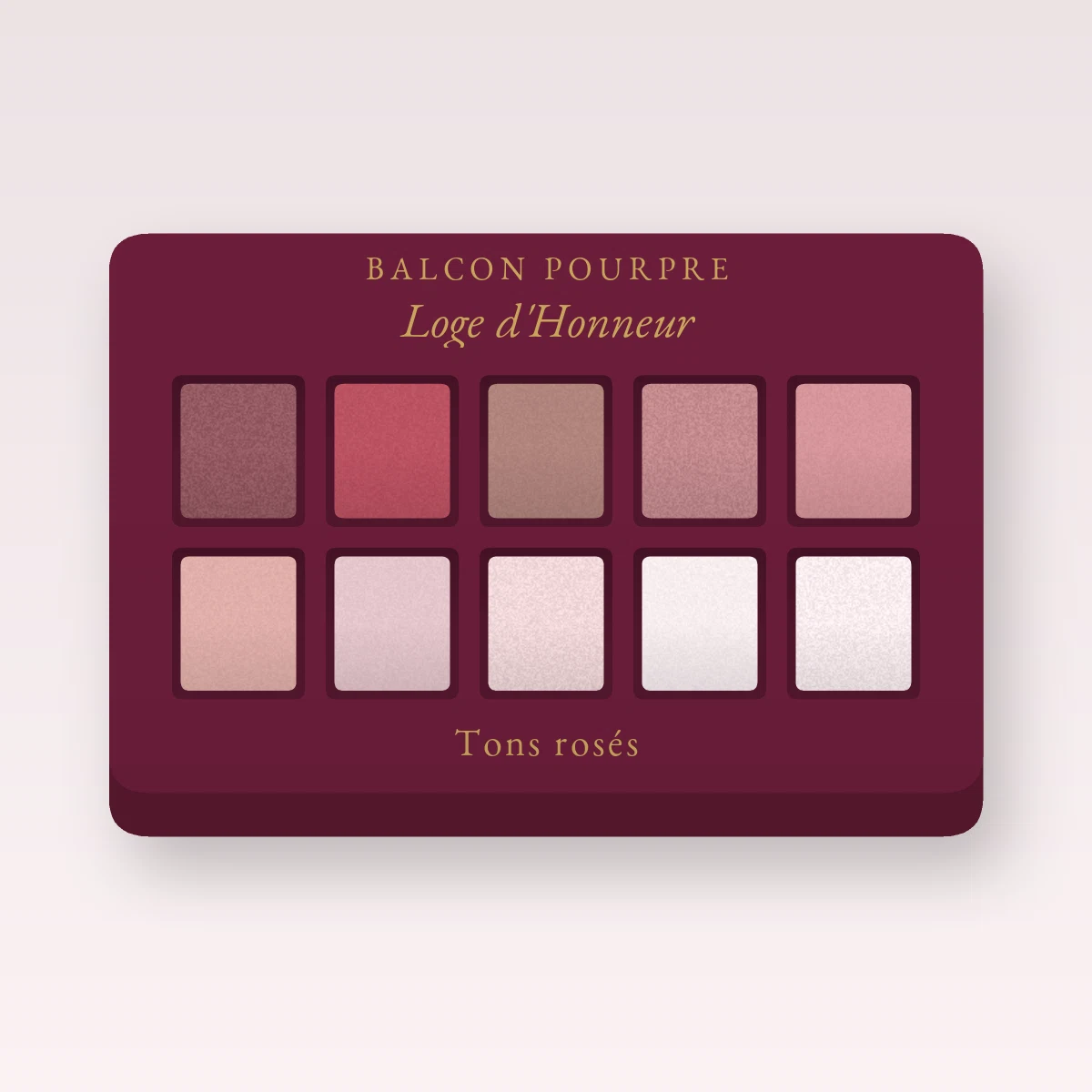 Palette yeux précieuse Loge d'Honneur – Balcon Pourpre, 9 × 1 g, teinte Tons rosés