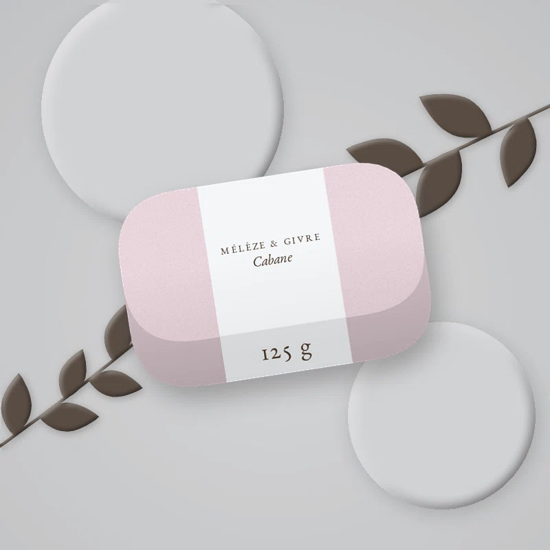 Savon Cabane à l'avoine – Mélèze & Givre, photo d'ambiance