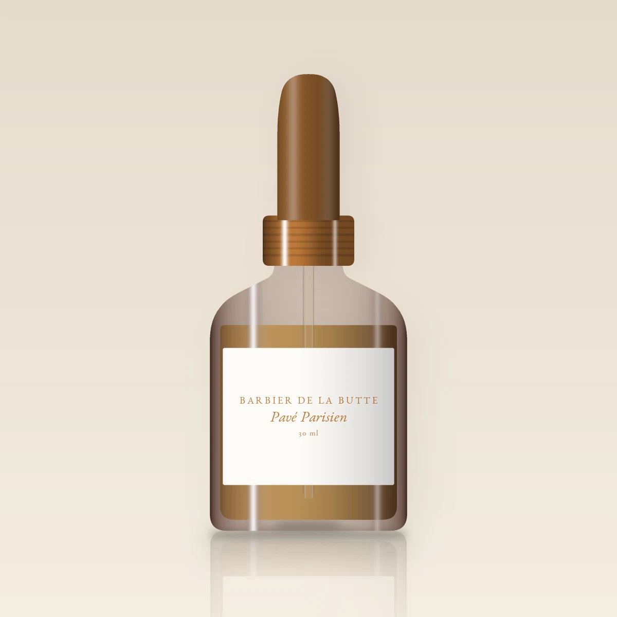 Huile à barbe Pavé Parisien haute tolérance – Barbier de la Butte, flacon compte-gouttes 30 ml