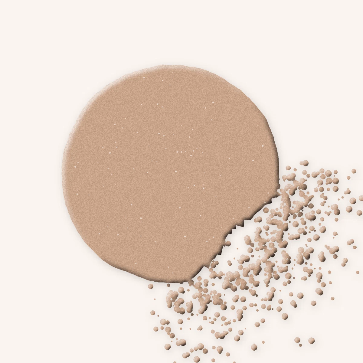 Palette yeux haute tenue au kaolin – Rive Opaline, aperçu de la teinte Tons nude