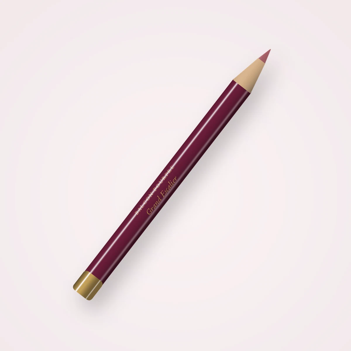 Crayon à lèvres Grand Escalier à l'amande douce – Balcon Pourpre, 1,2 g, teinte 03 Bois de rose