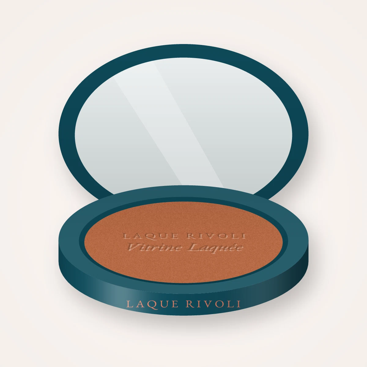 Enlumineur effet rosée Vitrine Laquée – Laque Rivoli, boîtier 7 g, teinte Cuivre