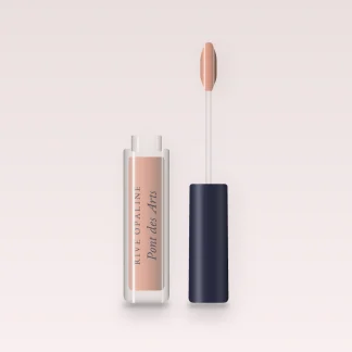 Gloss Pont des Arts à l'huile de noisette – Rive Opaline, flacon applicateur 8 ml, teinte 02 Nude pêche