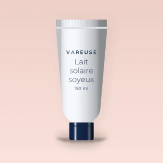 Lait solaire soyeux au thé vert SPF 50+ – Vareuse, tube 150 ml