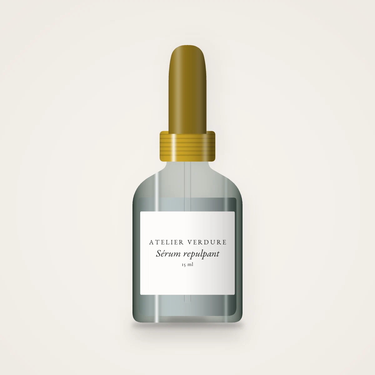 Sérum repulpant à l'extrait de réglisse – Atelier Verdure, flacon compte-gouttes 15 ml