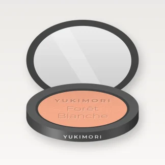 Blush sans effet plâtre Forêt Blanche – Yukimori, boîtier 4 g, teinte 03 Pêche