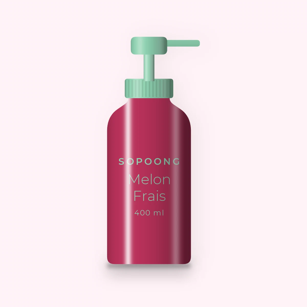 Lait corps Melon Frais hydratation intense – Sopoong, flacon-pompe 400 ml