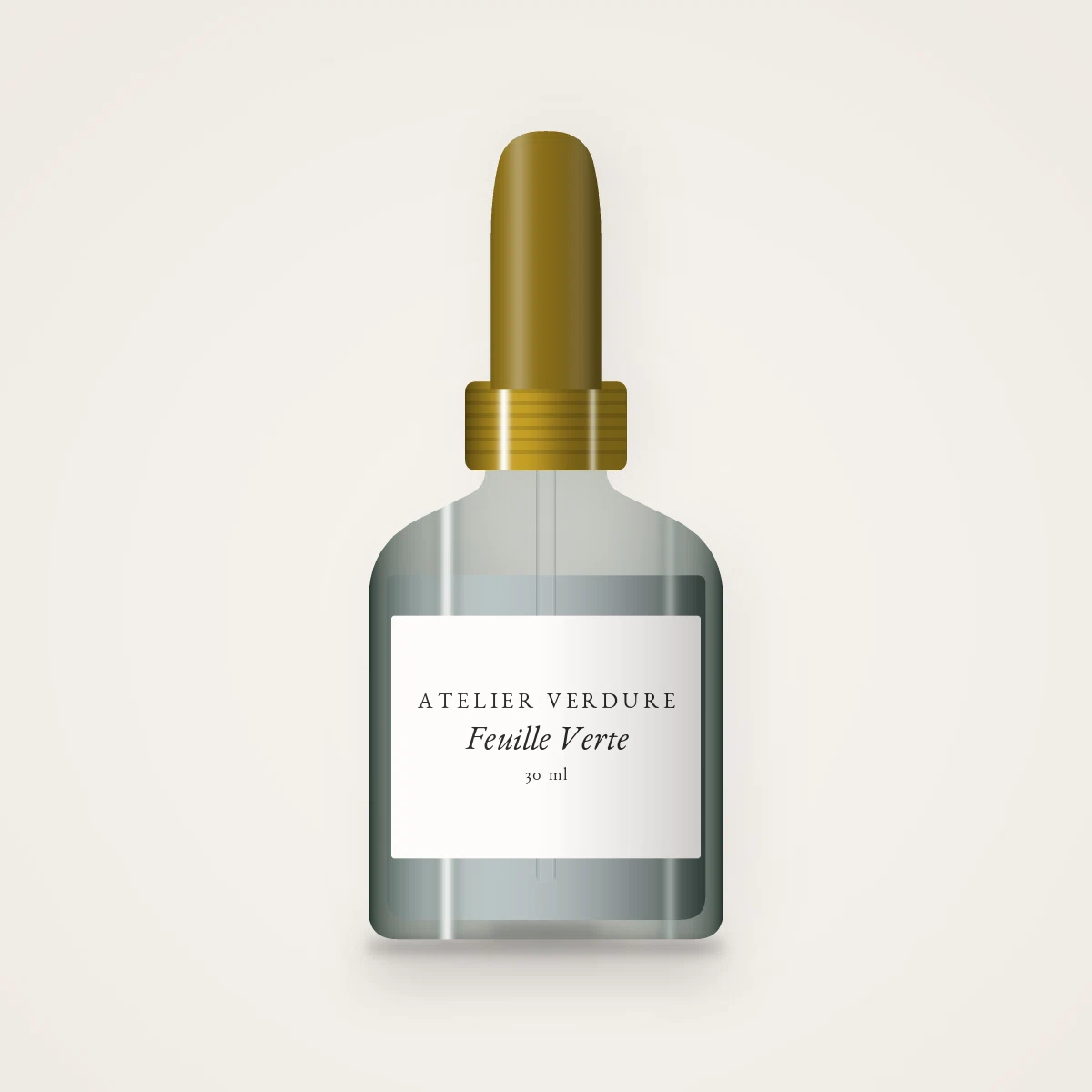 Sérum lissant Feuille Verte – Atelier Verdure, flacon compte-gouttes 30 ml
