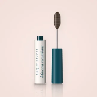 Mascara recourbant à l'huile de raisin – Laque Rivoli, flacon et brosse 8 ml, teinte Brun
