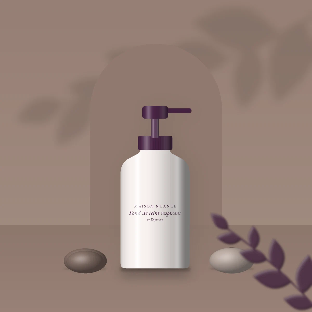 Fond de teint respirant à l'eau de rose – Maison Nuance, photo d'ambiance