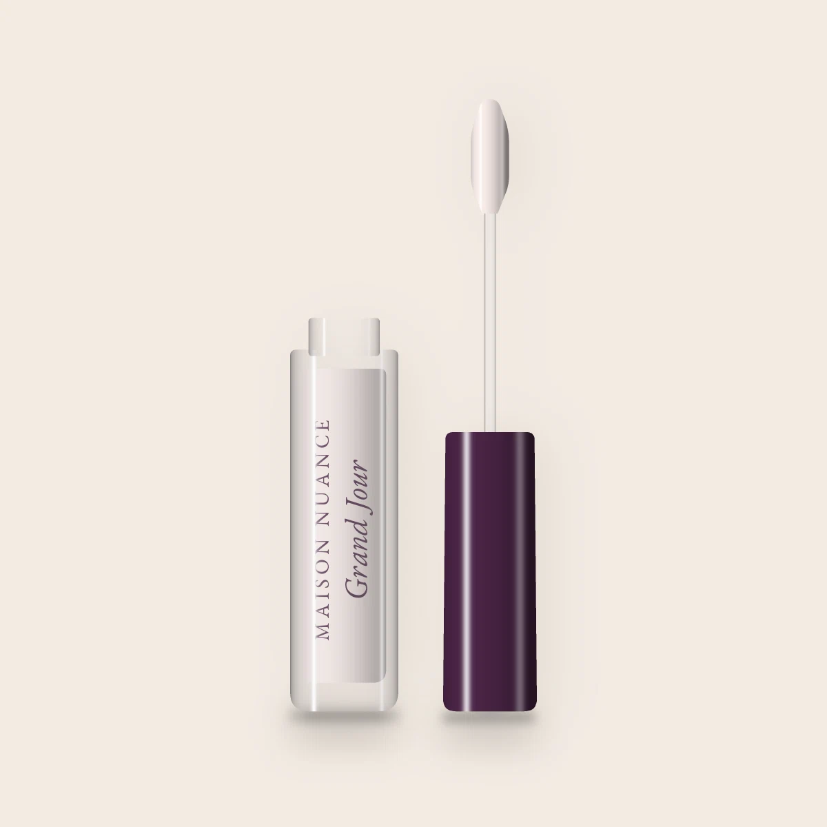 Gloss Grand Jour à l'huile de cerise – Maison Nuance, flacon applicateur 6 ml, teinte 01 Cristal