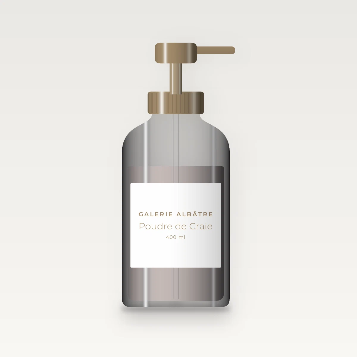 Poudre de Craie nettoyant visage anti-imperfections – Galerie Albâtre, flacon-pompe 400 ml