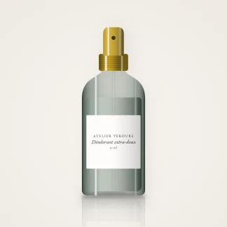 Déodorant extra-doux à l'argile blanche – Atelier Verdure, flacon spray 50 ml