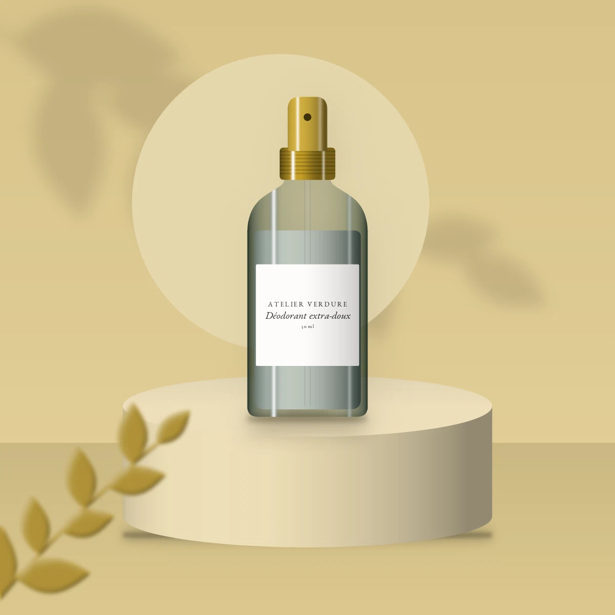 Déodorant extra-doux à l'argile blanche – Atelier Verdure, photo d'ambiance
