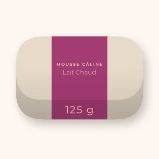 Savon Lait Chaud aux noyaux d'olive – Mousse Câline, pain 125 g