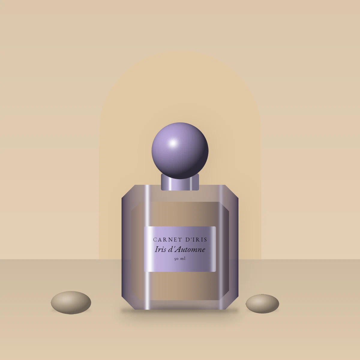 Parfum Iris d'Automne contemporain – Carnet d'Iris, photo d'ambiance