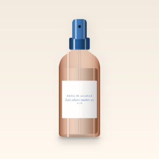 Lait solaire toucher sec à la fleur de lotus SPF 30 – Brisa de Azahar, flacon spray 200 ml