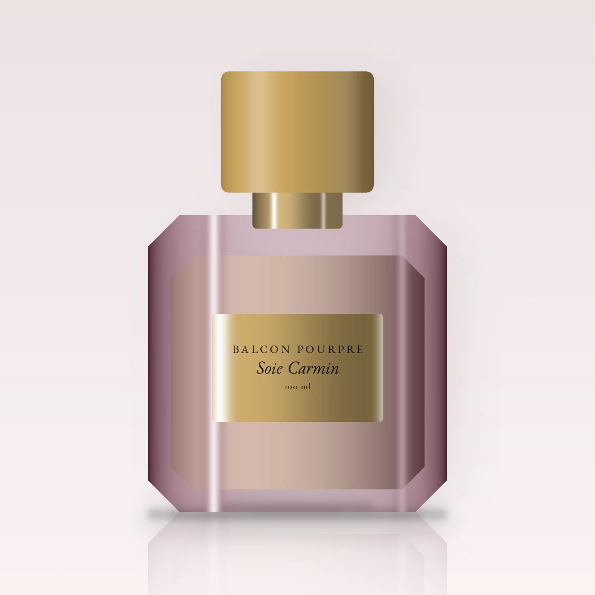 Parfum Soie Carmin raffiné à la mandarine – Balcon Pourpre, flacon 100 ml