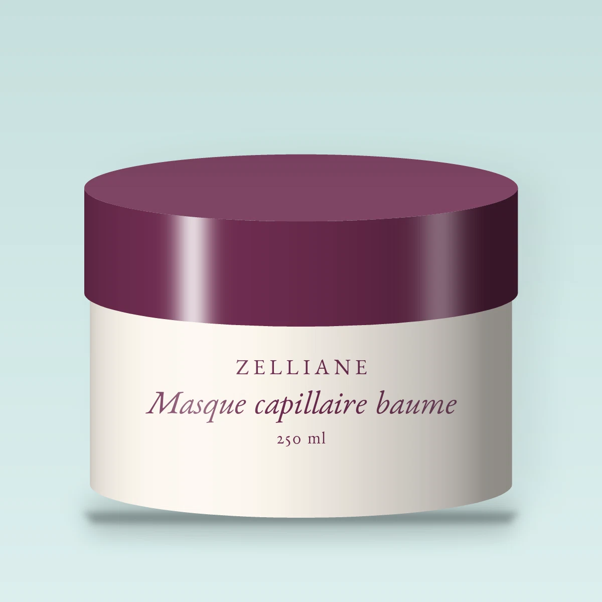 Masque capillaire baume à l'extrait de bambou – Zelliane, pot 250 ml