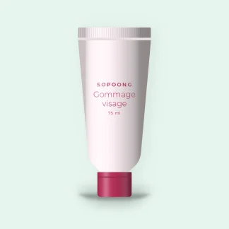 Gommage visage anti-imperfections à l'acide lactique – Sopoong, tube 75 ml