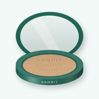 Poudre tenue extrême Goutte Pure – Sanbit, boîtier 12 g, teinte 08 Sable
