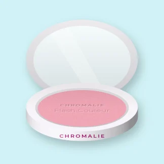 Blush Flash Couleur à la vitamine E – Chromalie, boîtier 4 g, teinte 02 Rose tendre