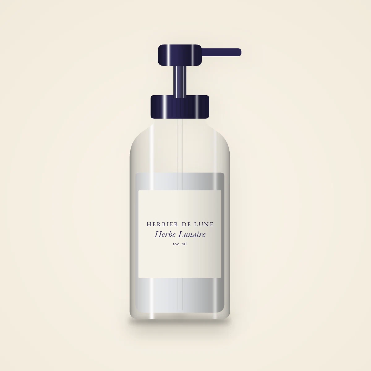Shampooing Herbe Lunaire aux céramides – Herbier de Lune, flacon-pompe 100 ml