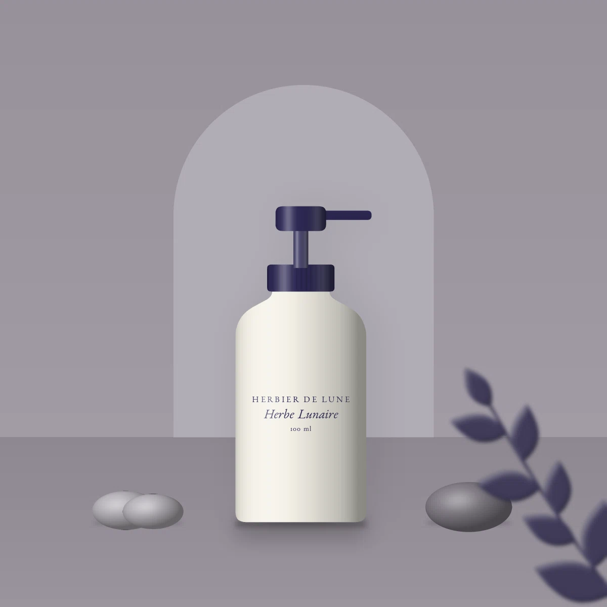Shampooing Herbe Lunaire aux céramides – Herbier de Lune, photo d'ambiance