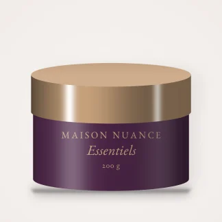 Gommage corps Essentiels au beurre de cacao – Maison Nuance, pot 200 g