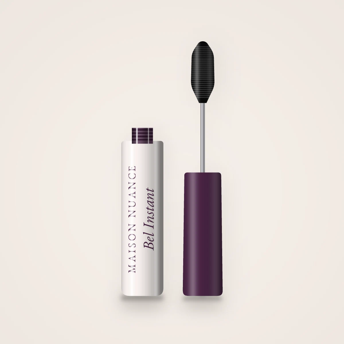 Mascara Bel Instant effet cils XXL – Maison Nuance, flacon et brosse 8 ml, teinte Noir intense