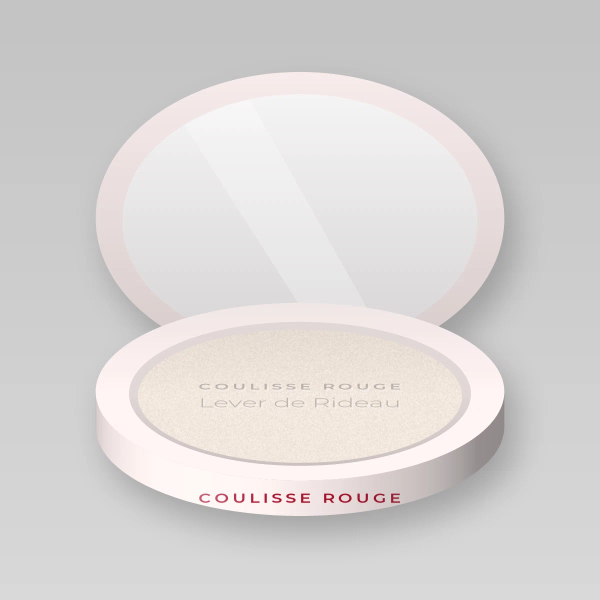 Poudre fixante Lever de Rideau – Coulisse Rouge, boîtier 9 g, teinte 01 Translucide