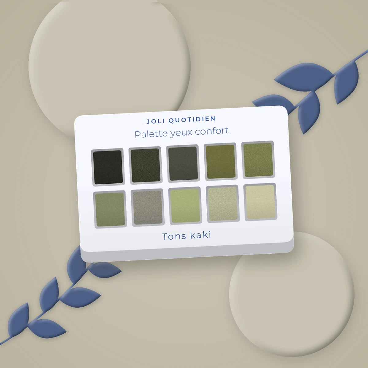 Palette yeux confort au kaolin – Joli Quotidien, photo d'ambiance