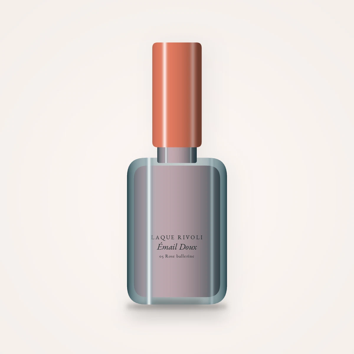 Vernis à ongles anti-écaillage Émail Doux – Laque Rivoli, flacon 5 ml, teinte 05 Rose ballerine